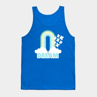 Rainbow Dream Pale Blue Retro Dream Style Tank Top